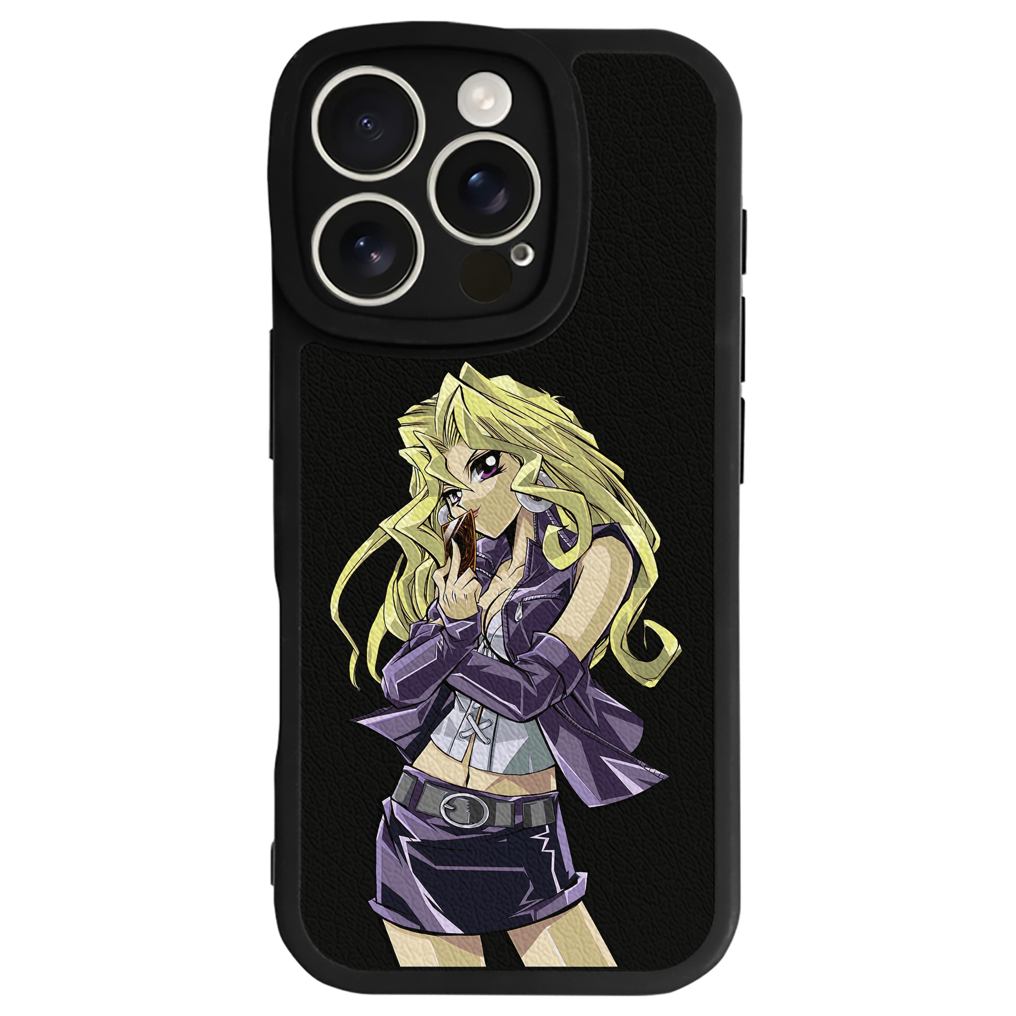 （画像用） 遊☆戯☆王 Yu-Gi-Oh! 【iPhone 16シリーズ対応】シリコンスマホケース（レザー調） 材質：シリコン